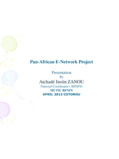 Pan-African E-Network Project - Gouv