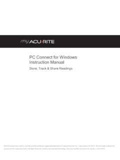 PCConnect for Windows Instruction Manual
