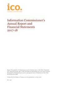 Information Commissioner’s Annual Report and Financial ...