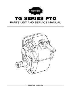 TGSERIESPTO - Parts Manuals