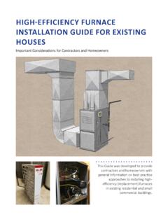 HIGH-EFFICIENCY FURNACE INSTALLATION GUIDE FOR …