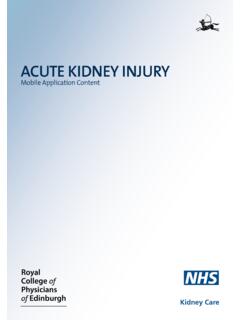 ACUTE KIDNEY INJURY - Royal College of Physicians of …
