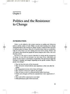 Politics and the Resistance to Change - cdn.ttgtmedia.com