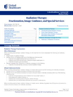 Radiation Therapy: Fractionation, Image -Guidance, and ...
