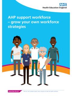AHP support workforce – grow your own workforce strategies