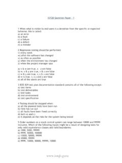 ISTQB Question Paper - 1 - ISTQB Guru