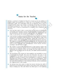 Notes for the Teacher - National Council Of …