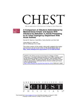 A Comparison of Albuterol Administered by Metered-Dose ...