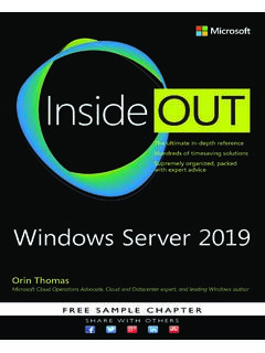Microsoft Windows Server 2019 Inside Out