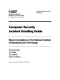 Computer Security Incident Handling Guide - NIST Page