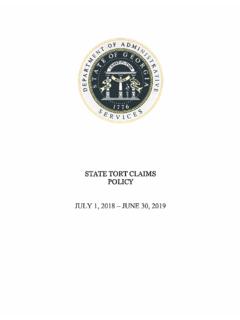 STATE TORT CLAIMS POLICY JULY 1, 2020 JUNE 30, 2021