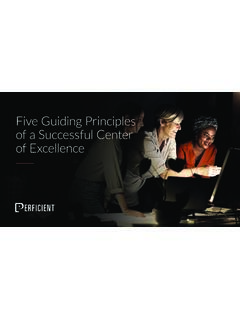 Five Guiding Principles of a Successful Center of Excellence