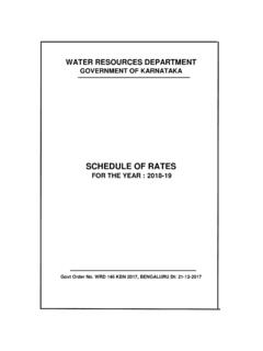 SCHEDULE OF RATES
