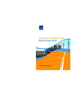 Climate Risk and Adaptation in the Electric Power Sector