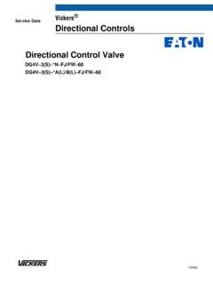 Service Data Vickers Directional Controls VICKERS ...