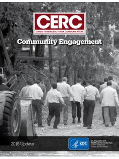 CERC, Crisis and Emergency Risk Communication. COmmunity ...