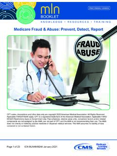 Medicare Fraud &amp; Abuse: Prevent, Detect, Report