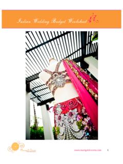 Indian Wedding Budget Worksheet - Marigold …