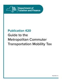 Publication 420:(8/15):Guide to the Metropolitan Commuter ...