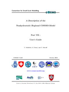 A Description of the Nonhydrostatic Regional COSMO …