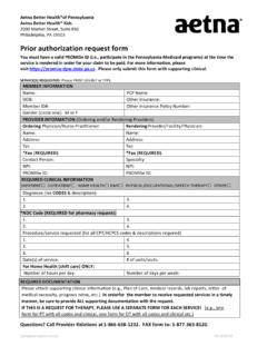 Prior authorization request form - Aetna