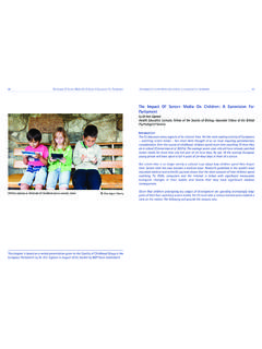 The Impact Of Screen Media On Children: A …