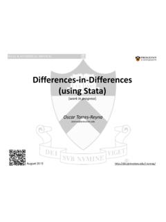 Differences in Differences (using Stata)