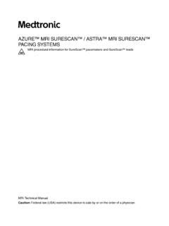AZURE™ MRI SURESCAN™ / ASTRA™ MRI SURESCAN™ MRI …