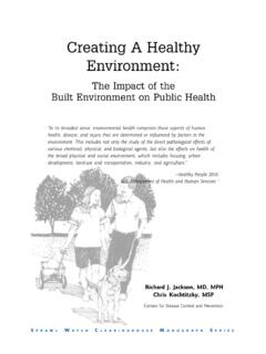 Creating a Healthy Environment 2 - Centers for Disease ...