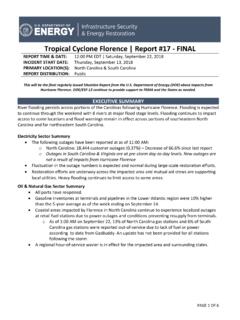 Tropical Cyclone Florence | Report #17 - FINAL - Energy