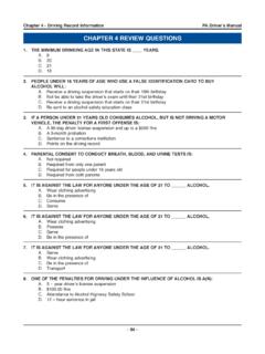 CHAPTER 4 REVIEW QUESTIONS - PennDOT Home