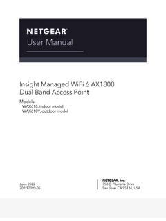Insight Managed WiFi 6 AX1800 Dual Band Access ... - Netgear