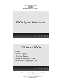 MSOW System Administration - Verity