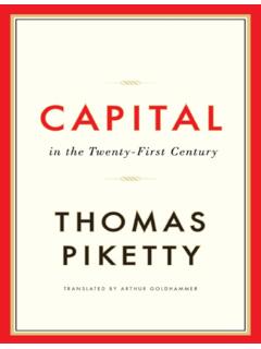 Capital in the Twenty-First Century - Dowbor