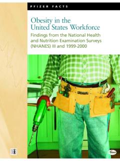 Obesity in the United States Workforce - Pfizer