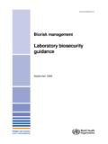 Laboratory biosecurity guidance - WHO