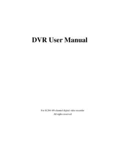 DVR User Manual - secutech.com.au