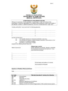 Medical Certificate form - VFS Global