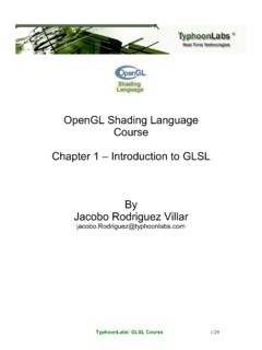 OpenGL Shading Language Course Chapter 1 – …