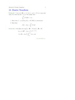 19. Fourier Transform - Probability