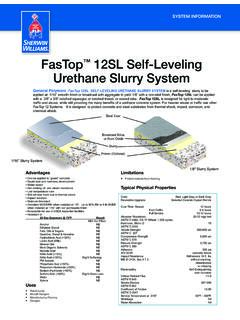 FasTop 12SL Self-Leveling Urethane Slurry System