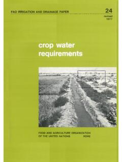 FAO IRRIGATION AND DRAINAGE PAPER 24