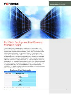Deployment Guide: FortiGate Use Cases on Microsoft Azure