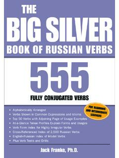 BOOK OF RUSSIAN VERBS - Les jeunes russisants