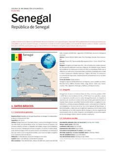 OFICINA DE INFORMACI&#211;N DIPLOM&#193;TICA FICHA PA&#205;S Senegal