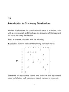 13 Introduction to Stationary Distributions