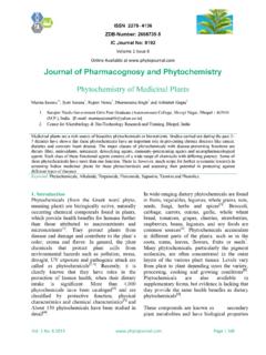Volume 1 Issue 6 Online Available at www.phytojournal.com ...