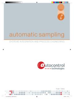 automatic sampling - Autocontrol
