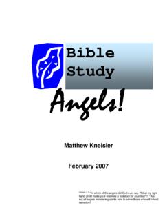 Bible Study - Angels!