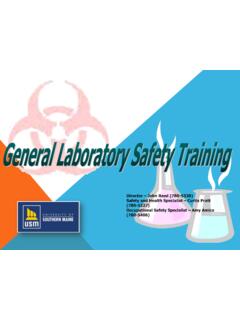 General Laboratory Safety Training